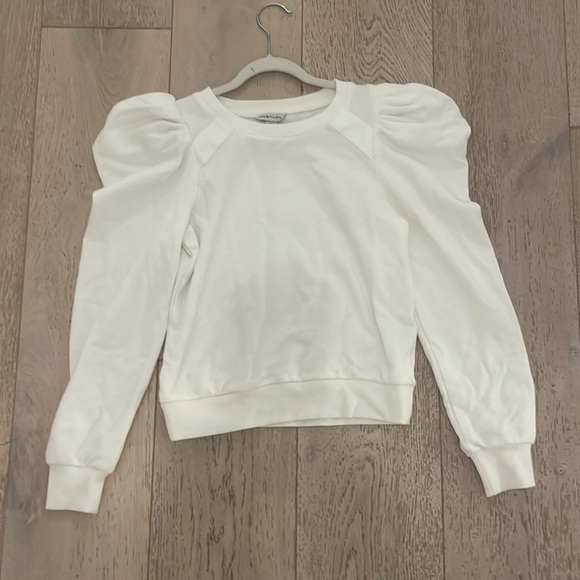 Habitual White Puffed Sleeve Top - Picture 1 of 4